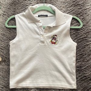 Brandy Melville COLLEENA POLO PENGUIN ROCKET TOP